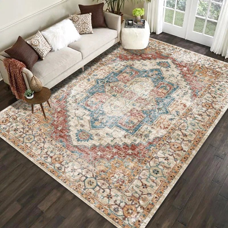 Art Cloakroom Non-slip Large Area Lounge Carpet - Moroccan Retro Style