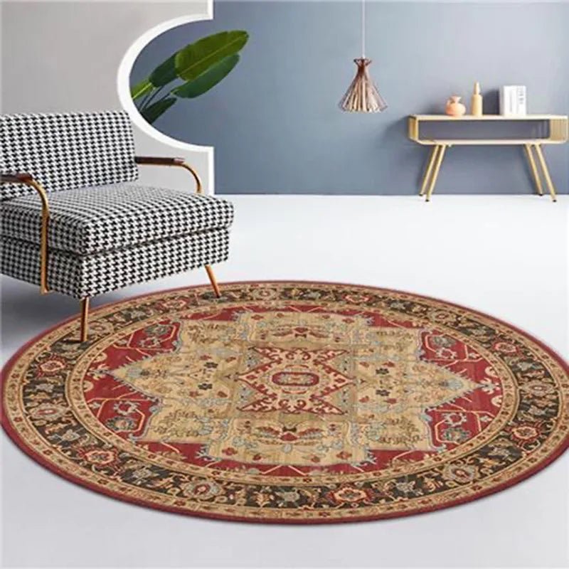 Moroccan Style Rocking Chair Floor Mat Washable Lounge Rug