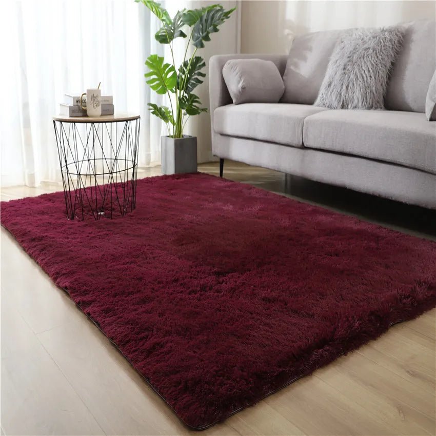 Solid Plush Anti Slip Large Rugs - Modern Home Decor