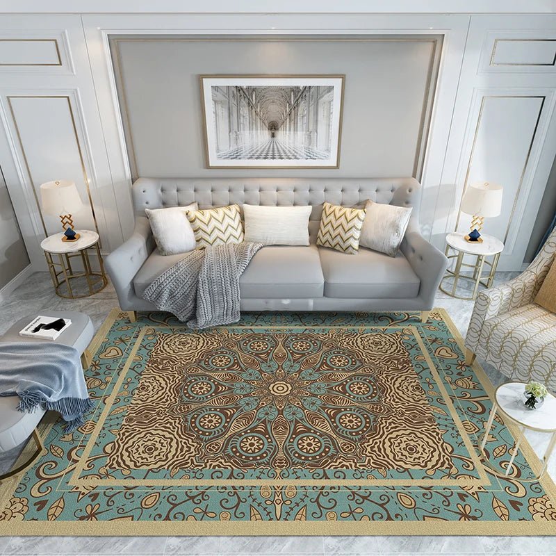 Washable Moroccan Classical Carpets for Living Room Modern Ethnic Style Rugs