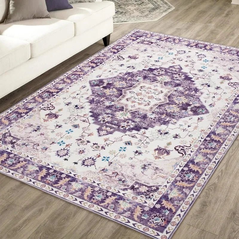 Vintage Design Floral Collection Cute Kids Room Rug