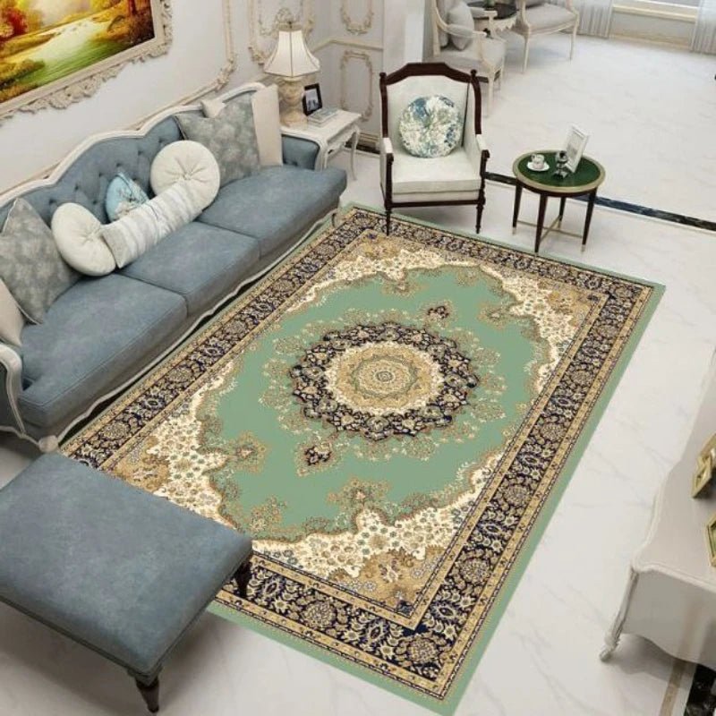 100% Polyester Retro Carpets for Living Room - Persian Moroccan Decoration