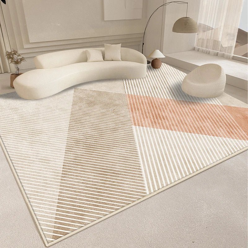 Modern Style Living Room Decoration Line Carpet Fluffy Soft Rugs