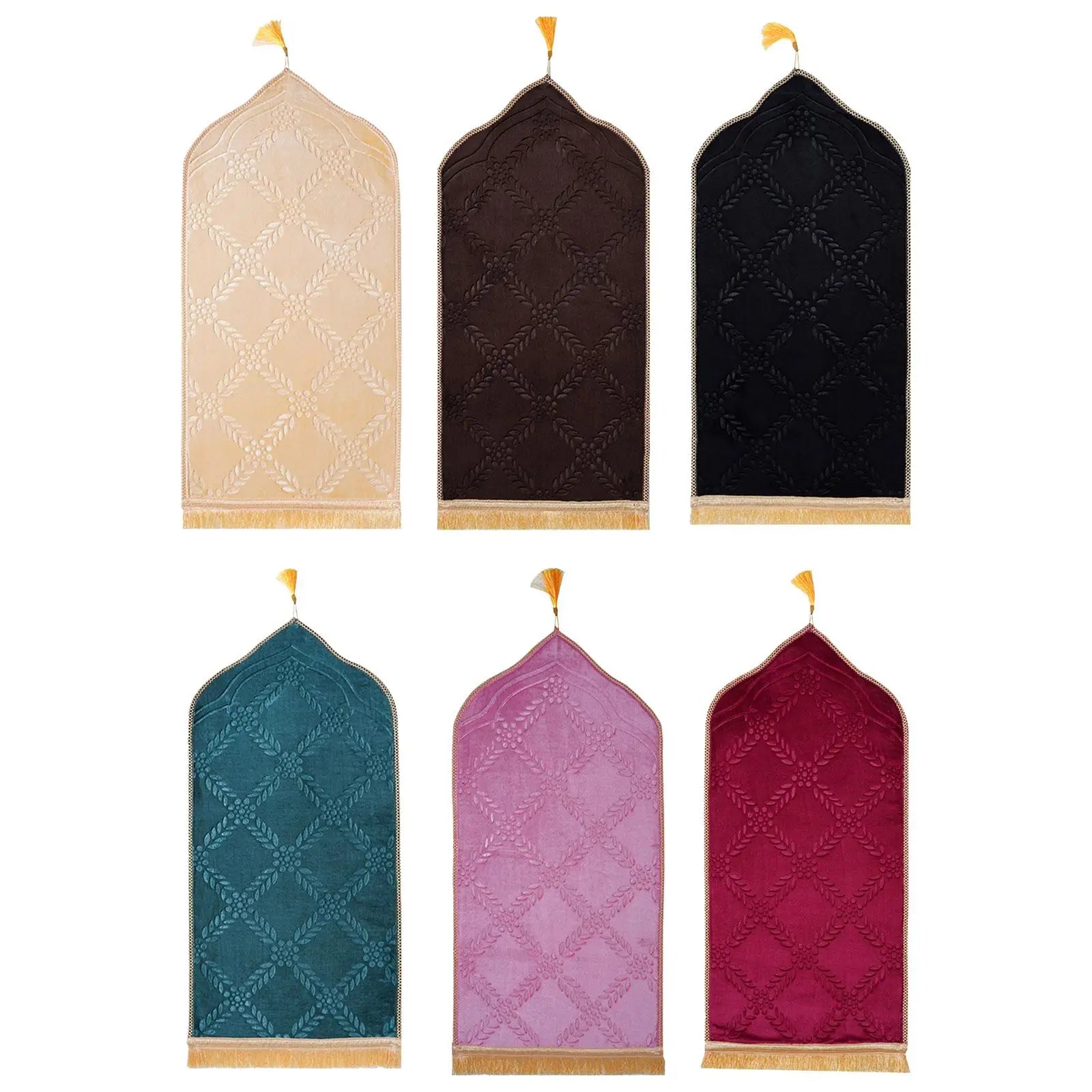 Elegant Traditional Soft Carpet for Travel - Thick Muslim Prayer Rug