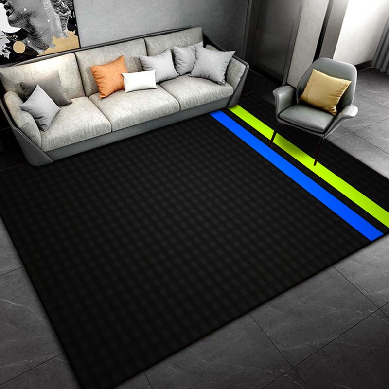 modern Style Black Living Room Bedroom Sofa Doormat Decoration