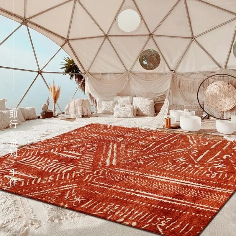 Bohemian Style Bedroom Decor Plush Carpets for Living Room - Moroccan Inspired