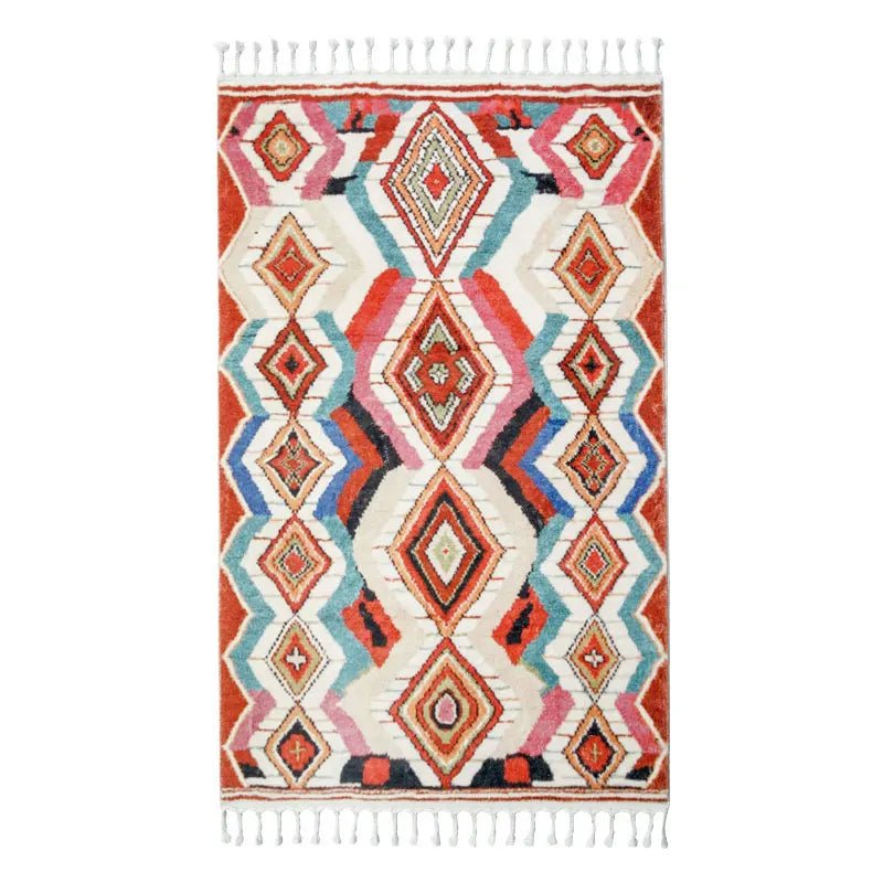 Nordic Morocco Living Room Carpets Home Washable Floor Mats - Bohemian Ethnic Rug