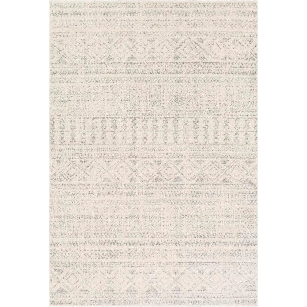 Victor Bohemian Moroccan Area Rug,5'3" x 7'6",Gray