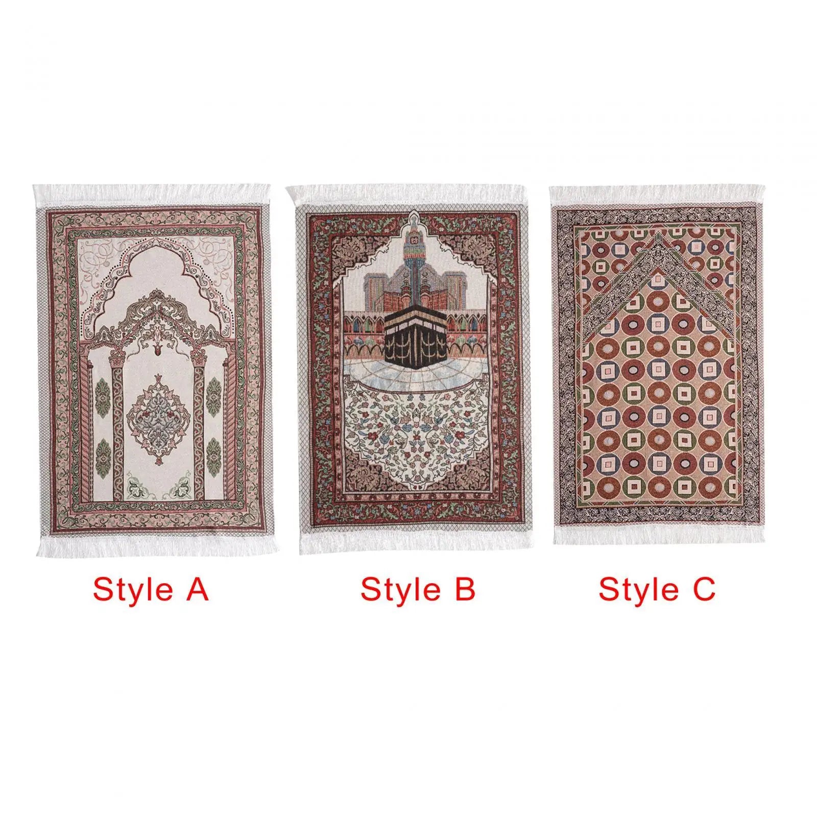 Prayer Mat Ramadan Gifts Pray Rug - Muslim Premium Design