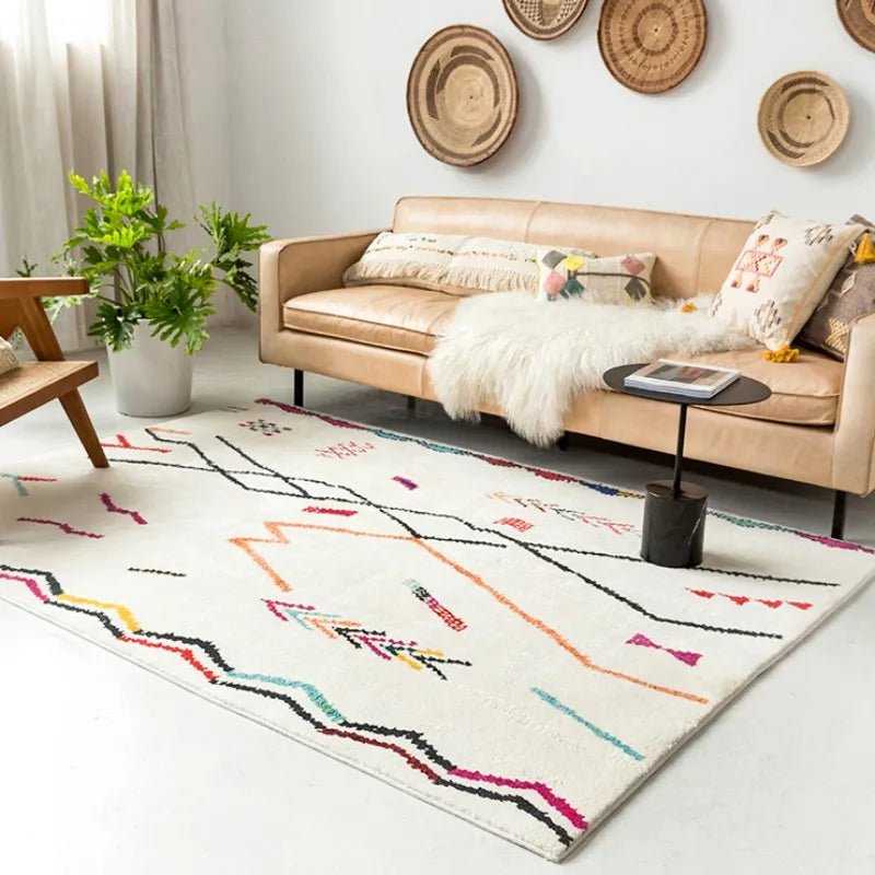 Plush Carpet Thick & Modern Floor Mat - Moroccan Wilton Rug