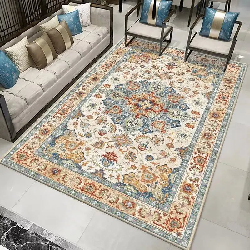 Vintage Carpet For Living Room Non-Slip Parlour Sofa Big Size Area Rugs Soft Home Hallway Balcony Bathroom Bedroom Floor Mats