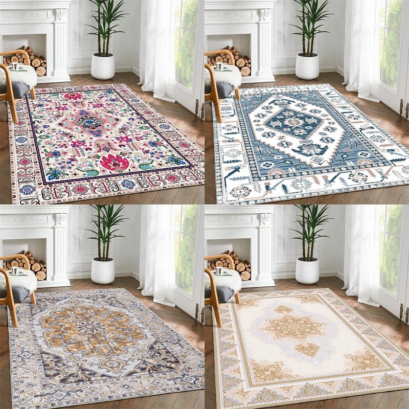 Moroccan Style Rectangular Carpet For Living Room - European Blend