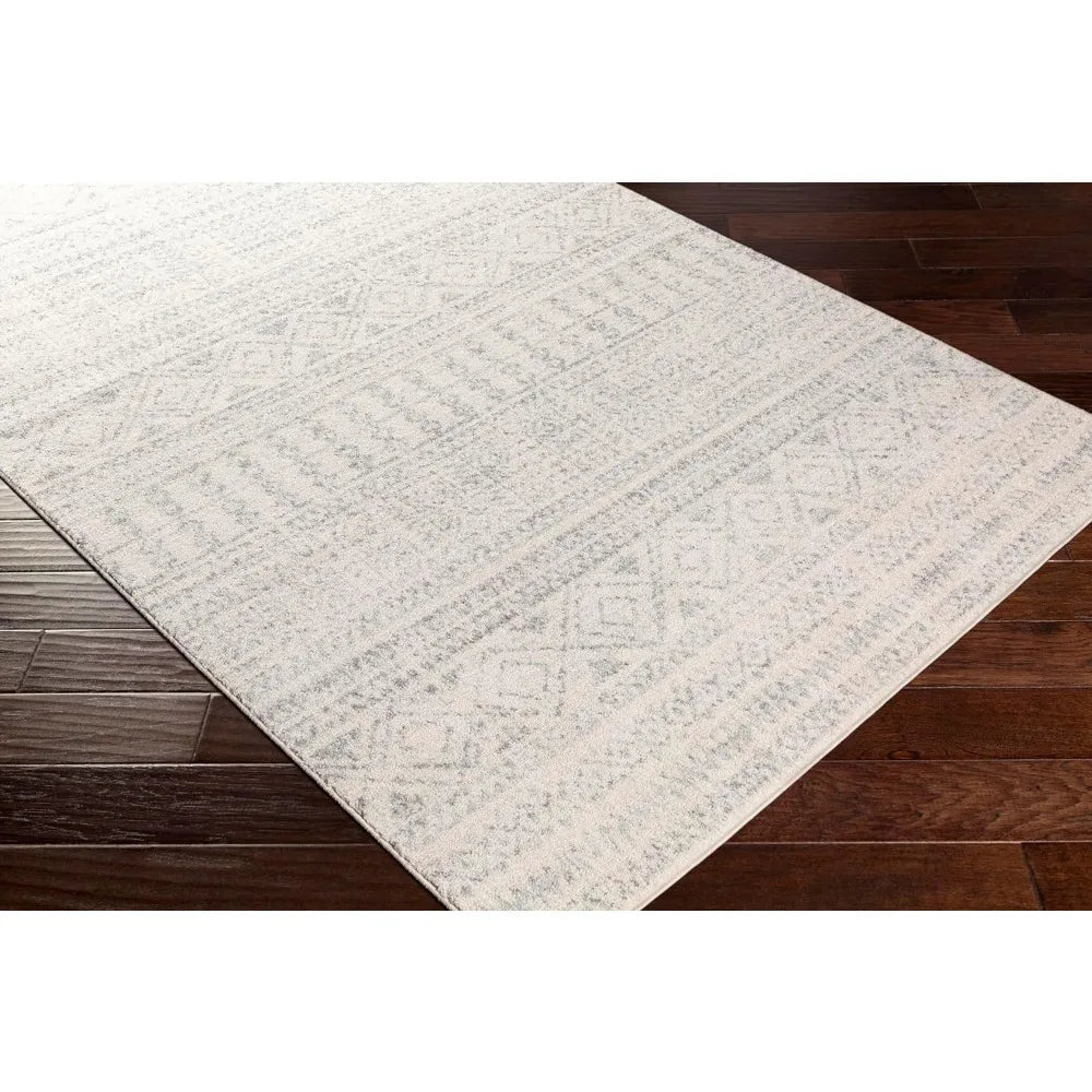 Victor Bohemian Moroccan Area Rug,5'3" x 7'6",Gray