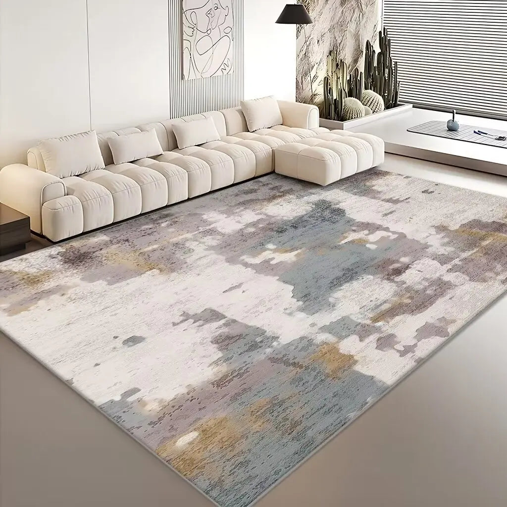 Modern Living Room Abstract Large Area Washable Rugs