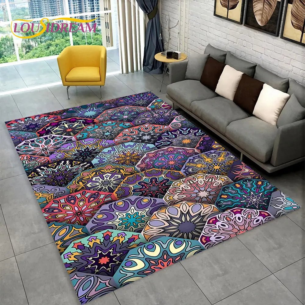 Bohemia Mandala Geometric Area Rug for Living room