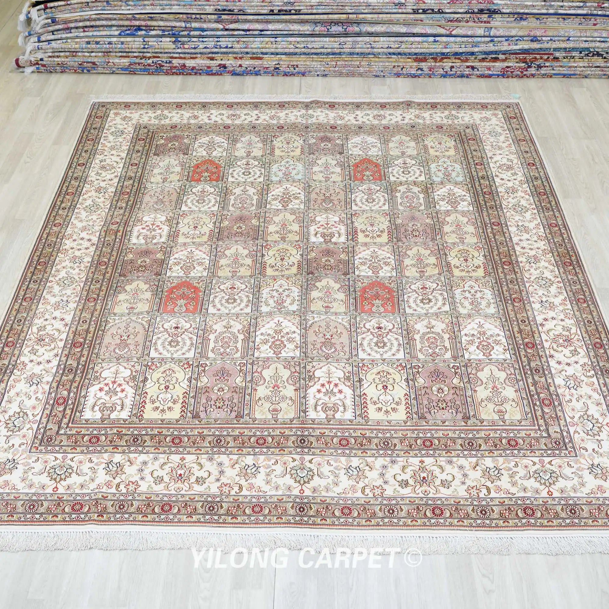 Turkish Silk Carpet Vantage Traditional Hand Knotted Rugs - Home Decor