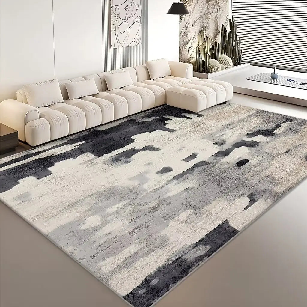 Modern Living Room Abstract Large Area Washable Rugs