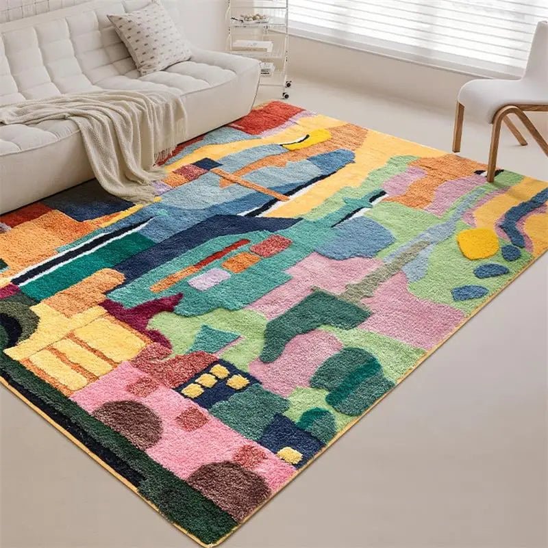 Soft colorful Graffiti Rug for Kids Bedroom - Home Decor