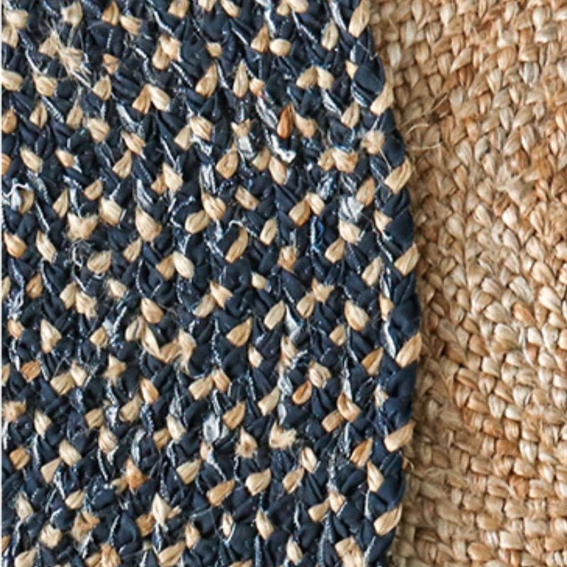 Livingroom Carpet Wear Resistant Durable Natural Jute - Rectangle Wilton Design