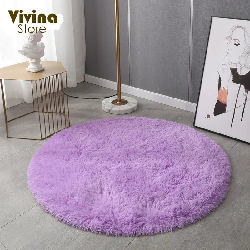 Cute Plush Fluffy Kids Rug for room decor