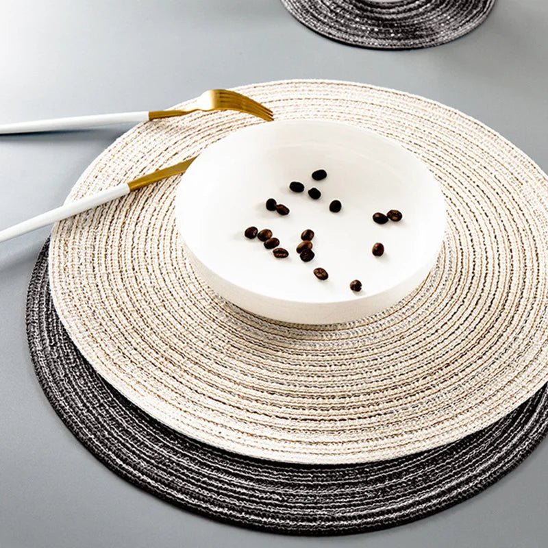 Hand Woven Heat-resistant Nordic Style Round Table Mat