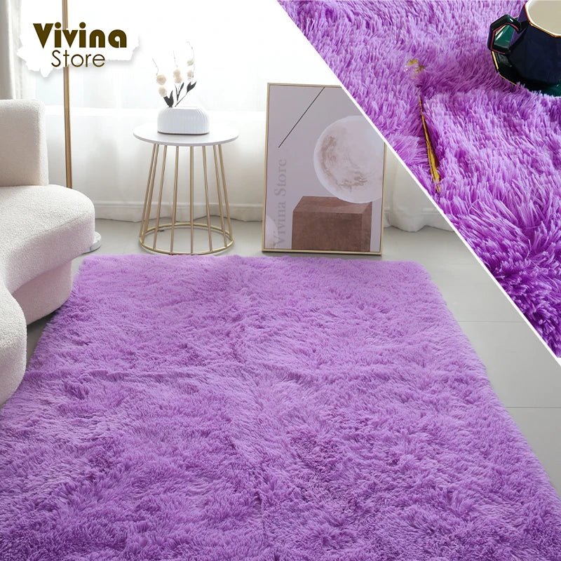 Memory Foam Comfort & Aesthetic Appeal Fluffy Rugs for Bedroom