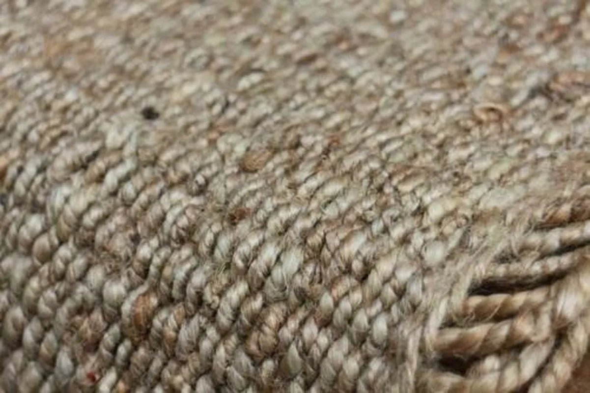 Jute Loop Braided Style - Area Rug Runner 100% Natural