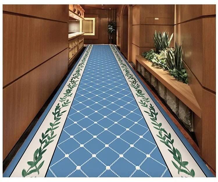 Bohemian Style Hallway Long Rugs for Hotel Corridor Wedding Area