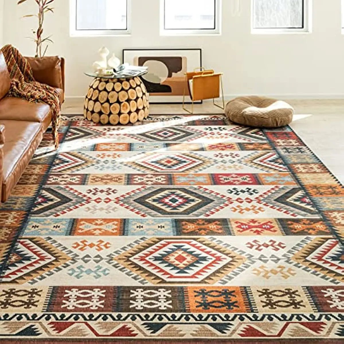 Moroccan Tribal Boho Vintage Carpet for Living Room Home Decoration