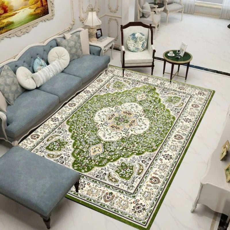 100% Polyester Retro Carpets for Living Room - Persian Moroccan Decoration