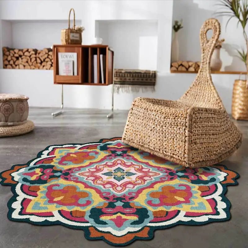 Retro Persian Style Bedroom Bedside Area Rugs - Daily Usable