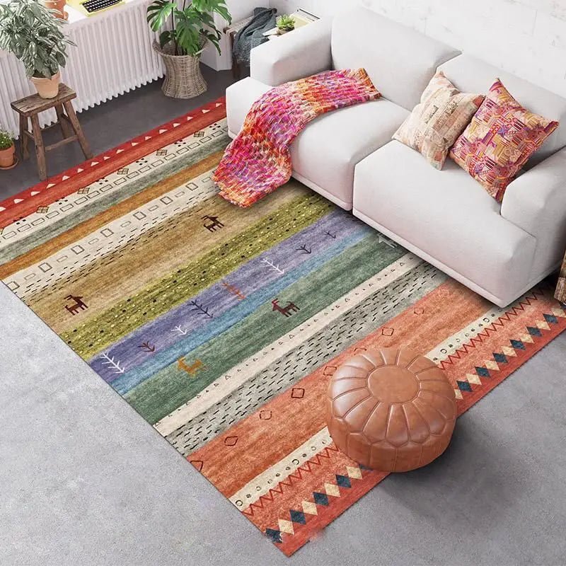 Nordic Ethnic Style Carpets for Living Room Retro American Rugs