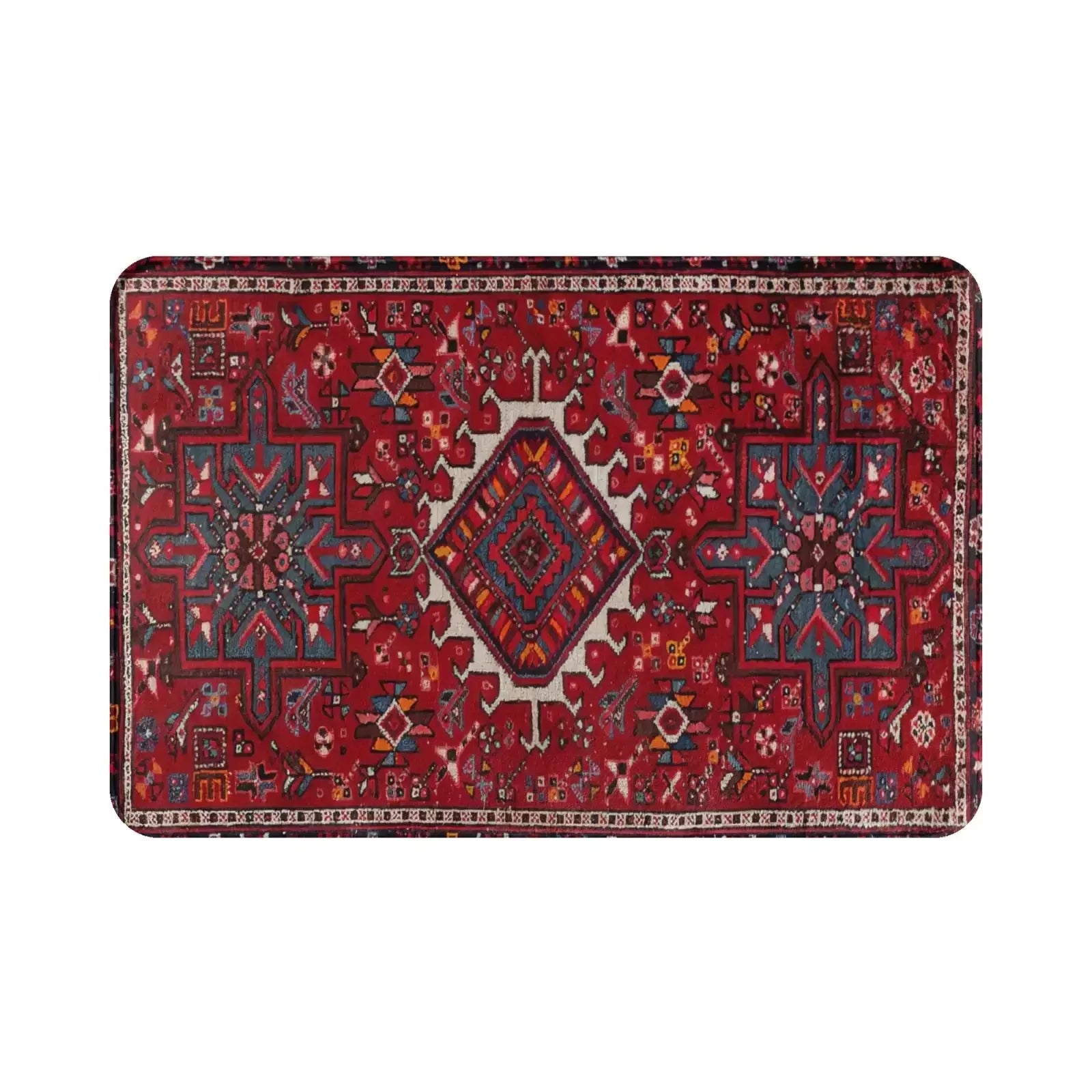 Moroccan Ethnic Decorative Bathroom Small Rugs - Braided Polyester Fiber