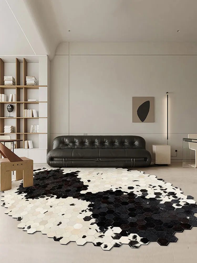 Cowhide Irregular High-end Nordic Living Room Fur Floor carpet