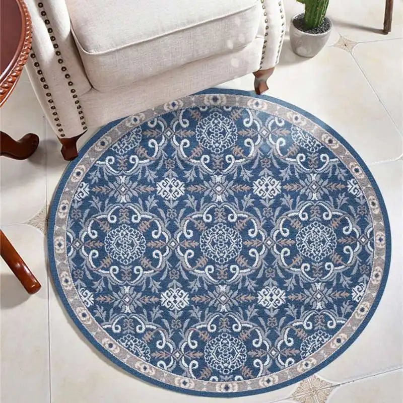 Moroccan Style Rocking Chair Floor Mat Washable Lounge Rug