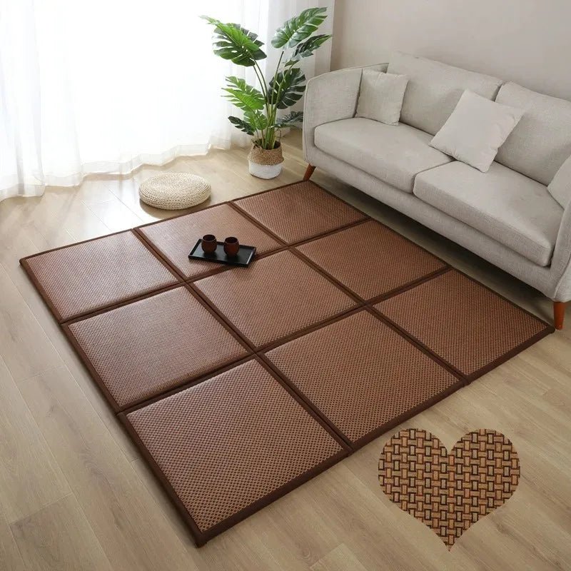 Folding Japanese Traditional Rectangle Large Floor Rugs - Home Decor