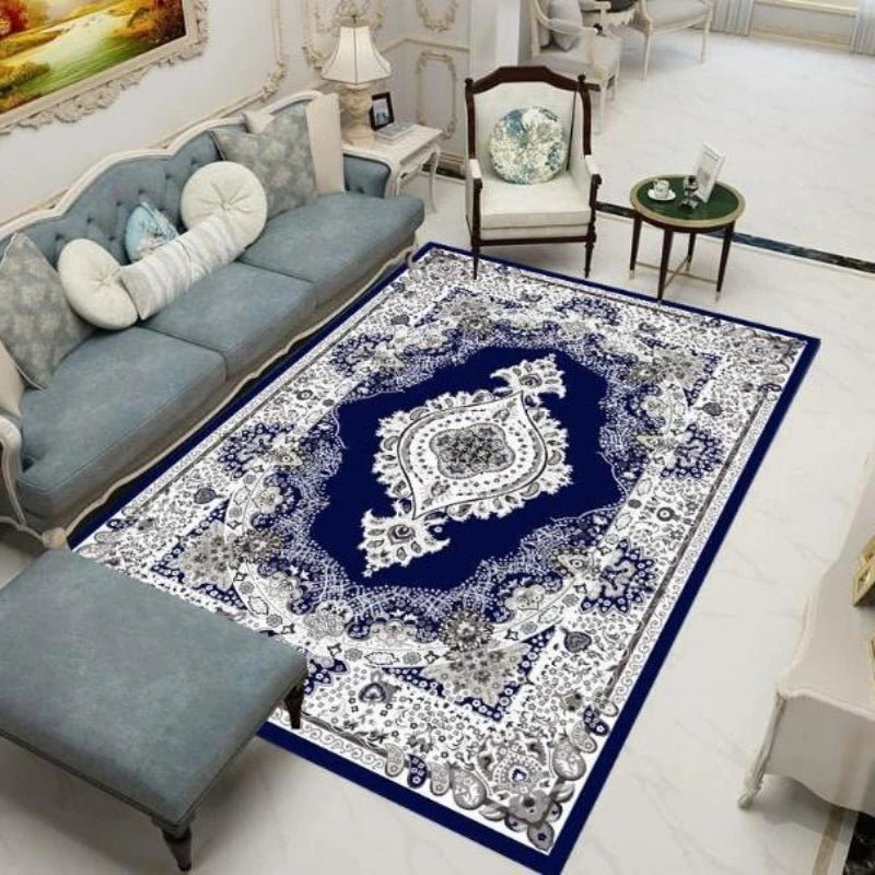 100% Polyester Retro Carpets for Living Room - Persian Moroccan Decoration