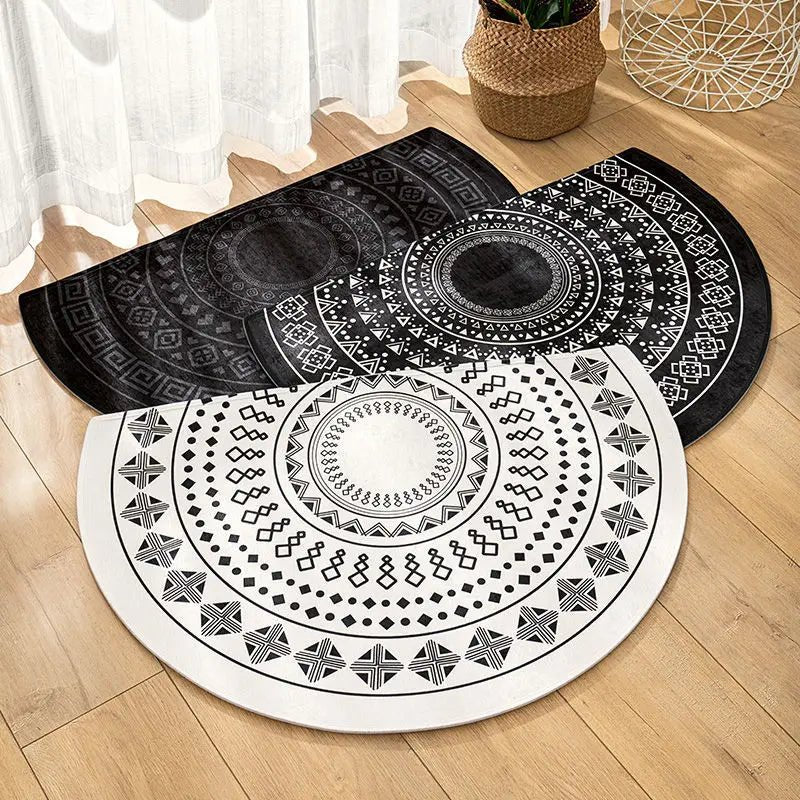 Semicircle Doormat Non-Slip Geometric Entrance Rugs - Hallway Limited Edition