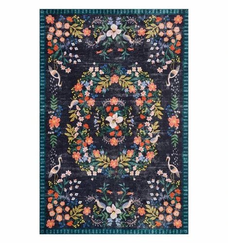 Art Floral Carpet Bohemian Style Luxury Large Area & Living Room Decoration Rugs