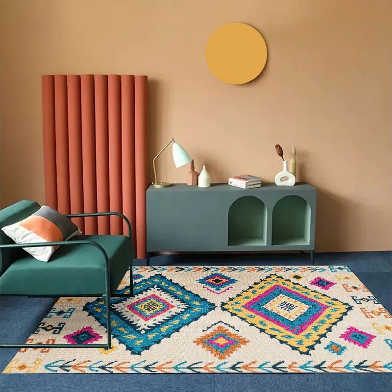 Moroccan Living Room Sofa Carpet Ethnic Style Bedroom