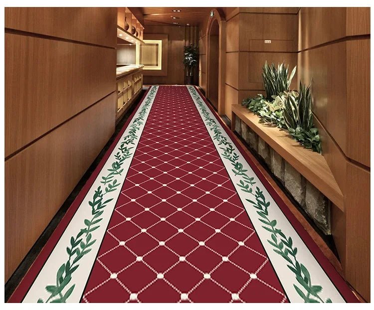 Bohemian Style Hallway Long Rugs for Hotel Corridor Wedding Area