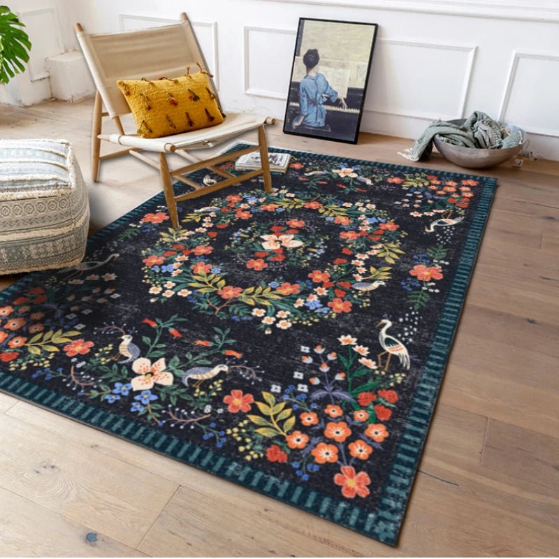 Retro Bohemian Carpet Living Room Sofa Large Home Decor Soft Rug