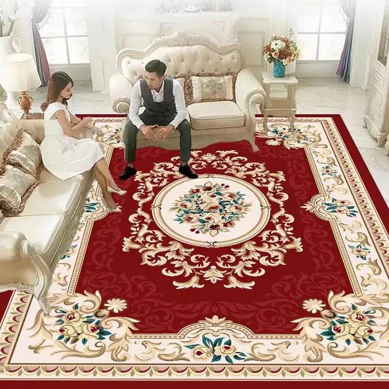 Persian Style Rectangle Area Rugs - Soft Non-Slip Bedroom Study Mats