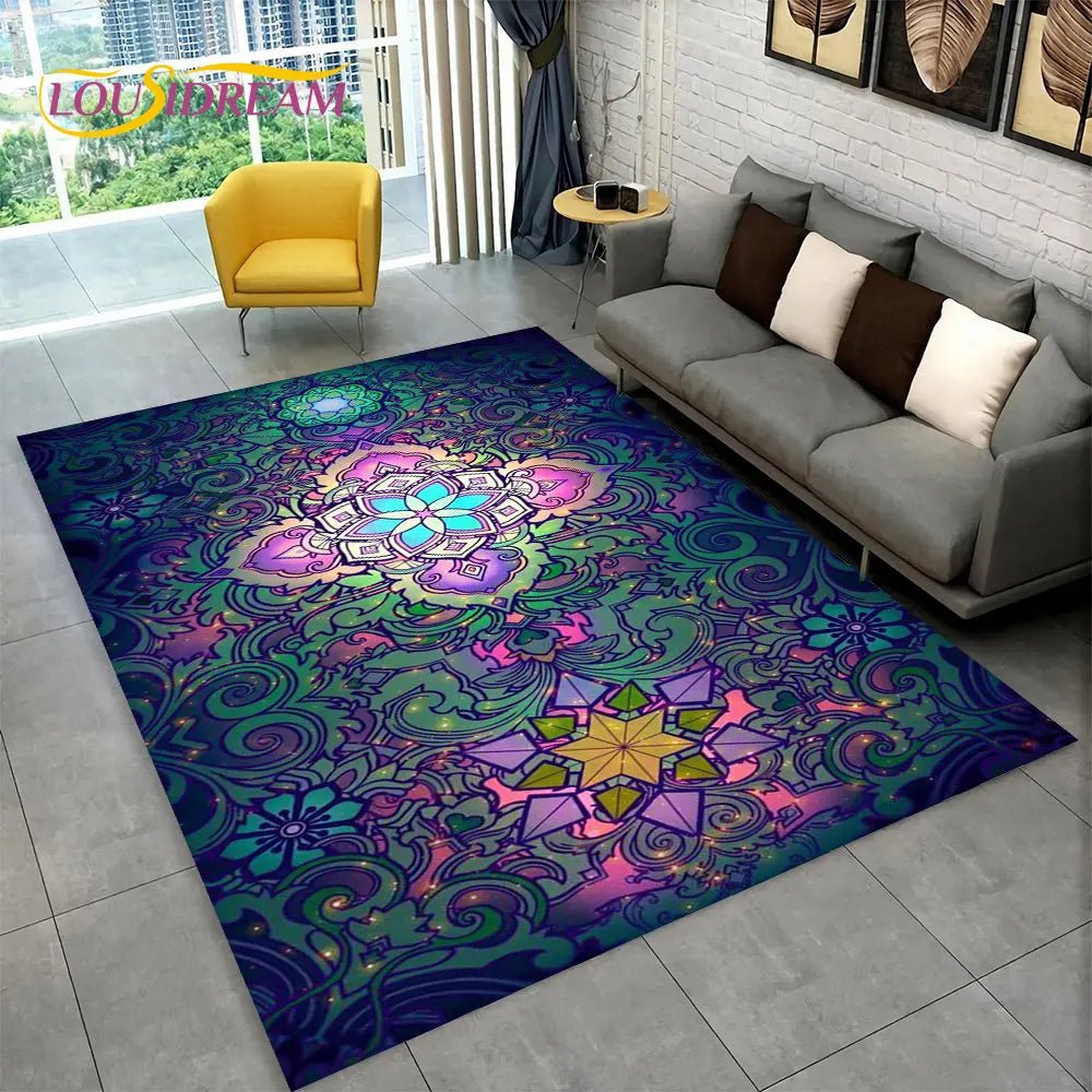 Bohemia Mandala Geometric Area Rug for Living room