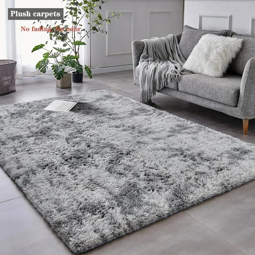 Fluffy Large Living Room Plush Lounge Rug - Kids Room Decor