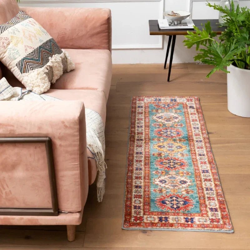 Ethnic art style soft polyester rug for bedroom, classic Bohemian design