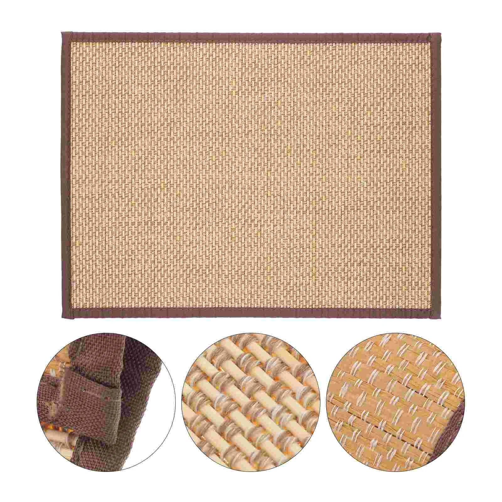 Bamboo Area Rug Japanese Tatami Camping Mat - Bamboo & Linen Materials