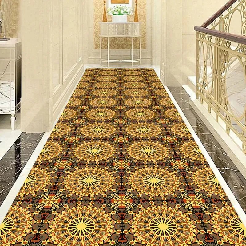 Reese Floor Arab Traditional Pattern Long Lobby Carpets - Premium Home Decor