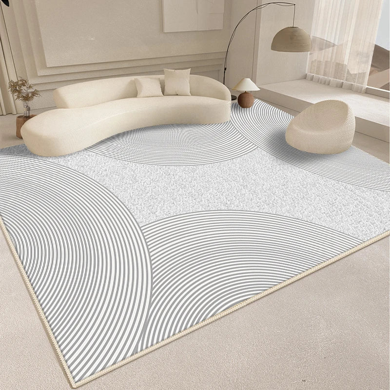 Modern Style Living Room Decoration Line Carpet Fluffy Soft Rugs