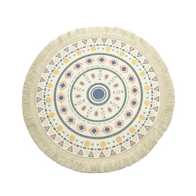 Bohemian style Round Insulated Anti-scald Placemat